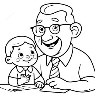 Pagina Para Colorear De Feliz Dia Del Padre Abuelo 31348-28070