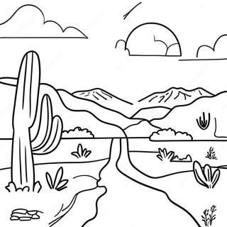 Pagina Para Colorear De Paisaje De Nuevo Mexico 31358-28078