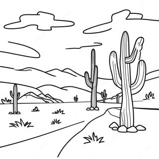 Pagina Para Colorear De Paisaje De Nuevo Mexico 31358-28080