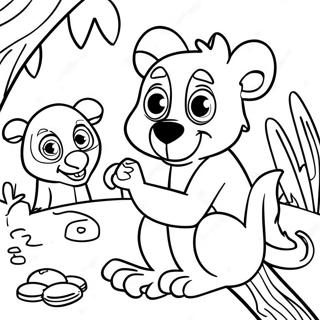 Pagina Para Colorear De Zoboomafoo Jugando Con Amigos 31419-28132