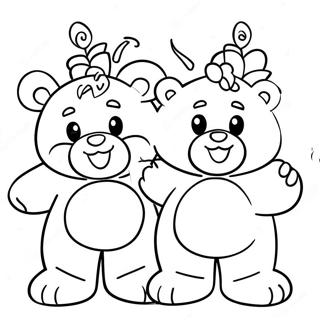 Pagina Para Colorear De Los Primos De Care Bear Alegres 31579-28257