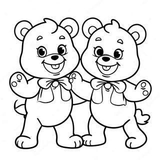 Pagina Para Colorear De Los Primos De Care Bear Alegres 31579-28258