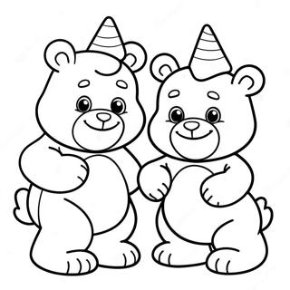 Pagina Para Colorear De Los Primos De Care Bear Alegres 31579-28259