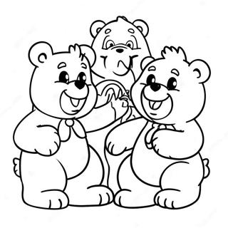 Pagina Para Colorear De Los Primos De Care Bear Alegres 31579-28260