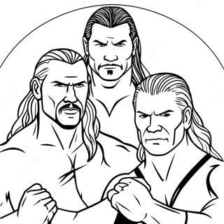 Pagina Para Colorear De Superestrellas De Wwe En Accion 31639-6744