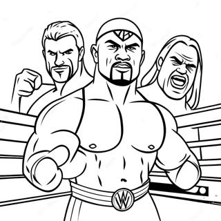 Pagina Para Colorear De Superestrellas De Wwe En Accion 31639-6821