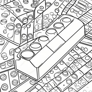 Ladrillo De Lego Páginas Para Colorear