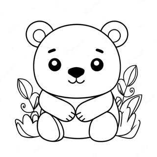 Pagina Para Colorear Oso Kawaii 31768-16318