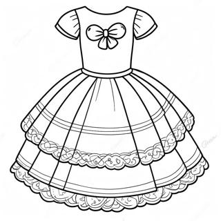 Pagina Para Colorear Vestido Elegante De Primera Comunion 31779-16330