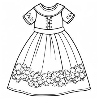 Pagina Para Colorear Vestido Elegante De Primera Comunion 31779-16331