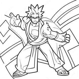 Pagina Para Colorear Denki Kaminari En Accion 31789-16340