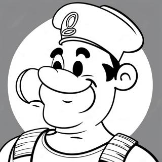 Popeye Páginas Para Colorear