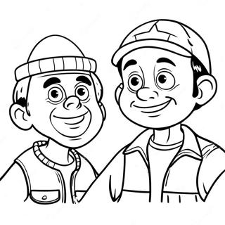 Pagina Para Colorear De Chespirito Y El Chavo Amigos 31839-16379