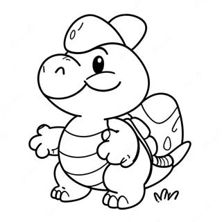 Pagina Para Colorear De Koopa Troopa Feliz 31849-16385