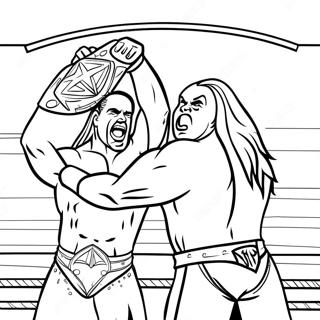 Pagina Para Colorear De Combate Por El Campeonato De Wwe 31950-16460