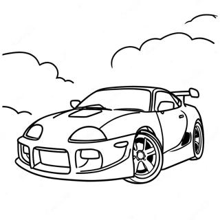 Pagina Para Colorear De Un Coche Supra 3198-2610