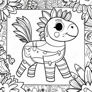 Pagina Para Colorear De Pinata Colorida 32050-16537