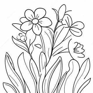 Pagina Para Colorear De Flores De Primavera 32079-16559