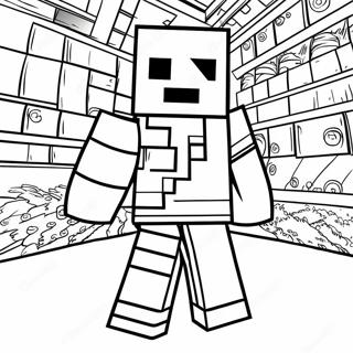 Minecraft Alex Páginas Para Colorear