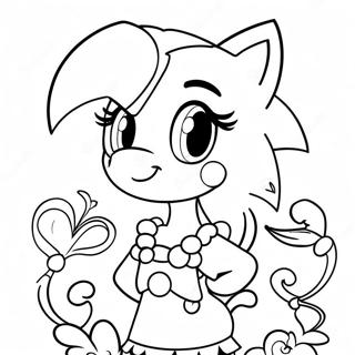 Pagina Para Colorear De Amy Rose 321-259