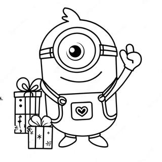 Pagina Para Colorear De Minion Navidad 32209-16663