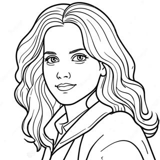 Hermione Realista Harry Potter Páginas Para Colorear