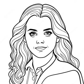 Pagina Para Colorear Realista De Hermione Granger 32219-16670