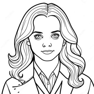 Pagina Para Colorear Realista De Hermione Granger 32219-16671