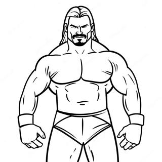 Pagina Para Colorear De Un Luchador De Wwe En Accion 3239-2647