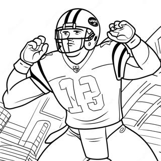 Pagina Para Colorear De Jugador De Los New York Jets En Accion 32410-16828