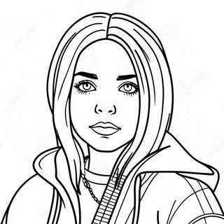 Pagina Para Colorear De Billie Eilish 3248-2652