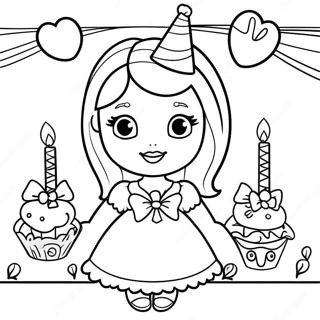 Pagina Para Colorear De Barbie Feliz Cumpleanos 32581-16943