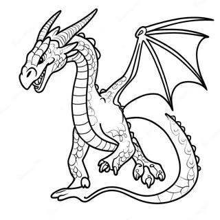 Pagina Para Colorear De La Epica Batalla Del Dragon Ender 3259-2662