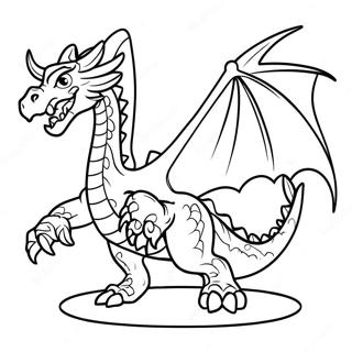 Pagina Para Colorear De La Epica Batalla Del Dragon Ender 3259-2664