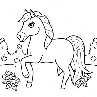 Pagina Para Colorear De Caballo De Barbie 32621-16974