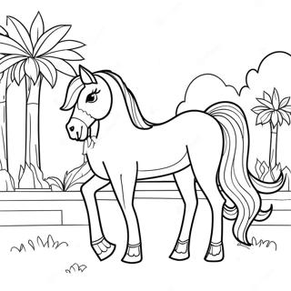 Pagina Para Colorear De Caballo De Barbie 32621-16975