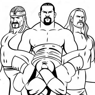 Pagina Para Colorear De Superestrellas De Wwe En Accion 32652-17004