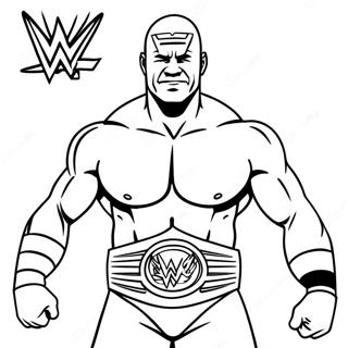 Pagina Para Colorear De La Wwe 3268-2668