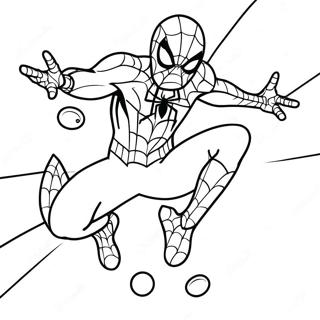 Pagina Para Colorear De Spider Man Con Huevos Coloridos 32712-17051