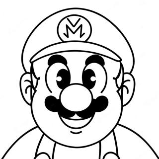 Pagina Para Colorear De La Cara De Mario 32721-17054