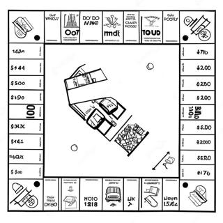 Pagina Para Colorear Del Tablero Del Juego Monopoly 32761-17087