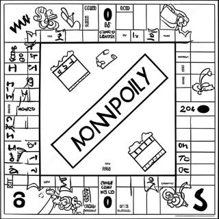 Pagina Para Colorear Del Tablero Del Juego Monopoly 32761-17088