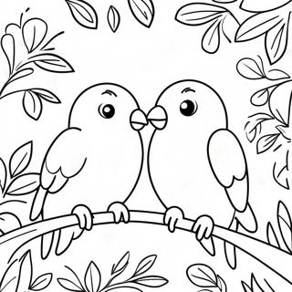 Pagina Para Colorear De Pajaros Del Amor 32831-17143