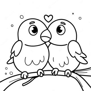 Pagina Para Colorear De Pajaros Del Amor 32831-17144