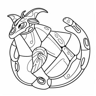 Rayquaza Páginas Para Colorear