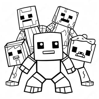 Pagina Para Colorear De Mobs Mutantes De Minecraft 33161-17404