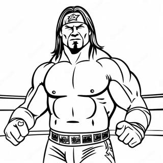 Pagina Para Colorear De Luchadores Dinamicos De Wwe 33182-17424