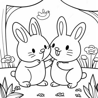 Pagina Para Colorear De Max Y Ruby Jugando En El Jardin 33312-17528