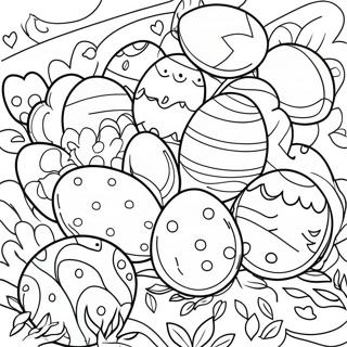 Pagina Para Colorear De Huevos De Pascua Coloridos 33322-17534