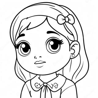 Pagina Para Colorear De Chica Chibi Linda Con Ojos Grandes 33332-17544